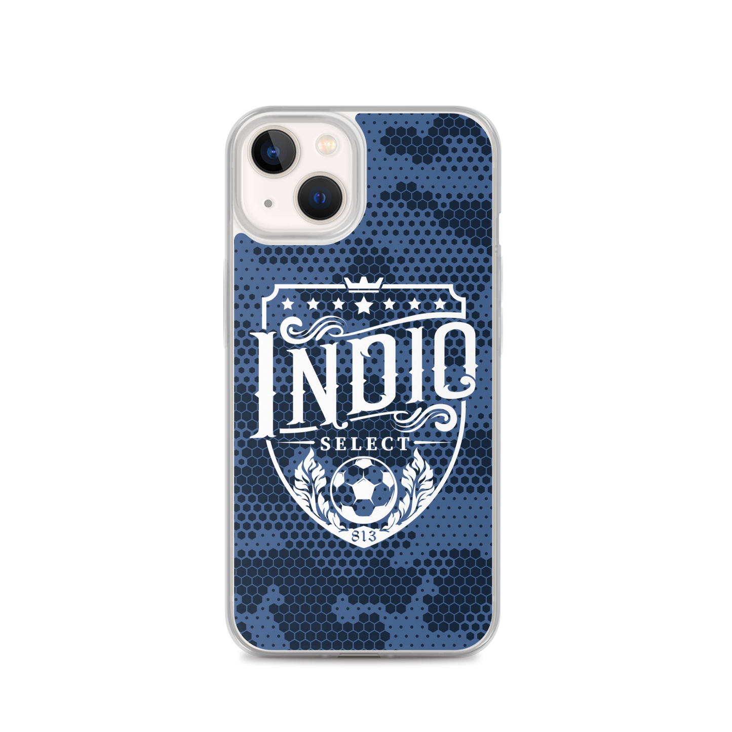 Indio Select Blue Hexagon Camo iPhone Case