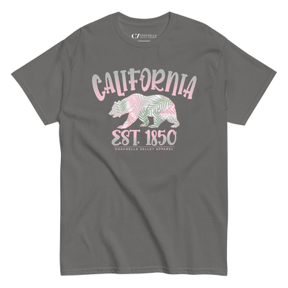 California Bear Pink Palms T-Shirt