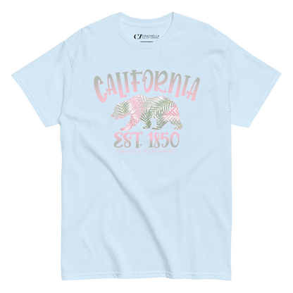California Bear Pink Palms T-Shirt