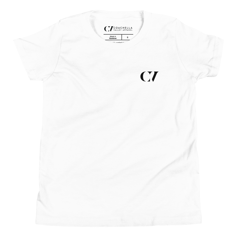 Coachella Valley Apparel Simple Black Logo Youth T-Shirt